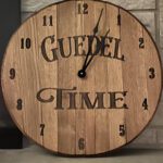 Guedel Time Wooden Clock Close View