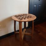 Solid Wood Side Table Full View