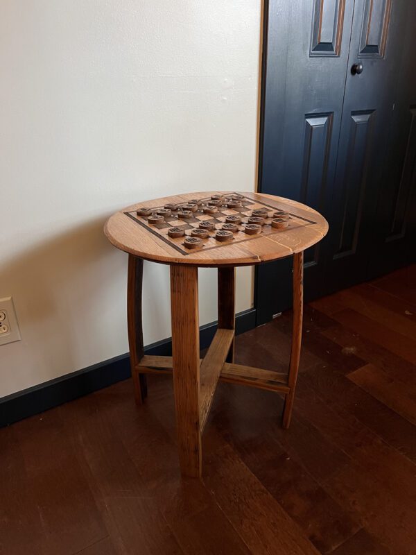 Top View Checkerboard Side Table