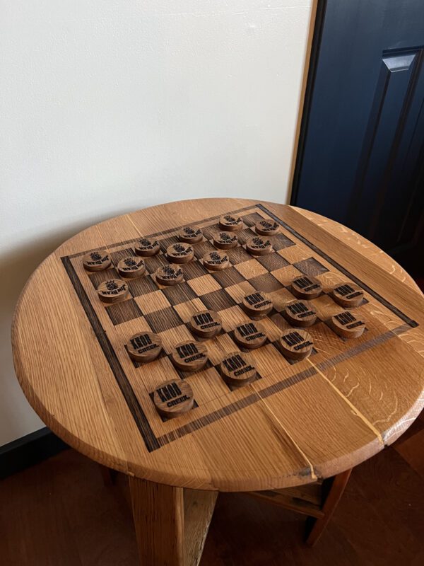 Checkerboard Side Table Top View