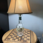 Lamp on the Checkerboard Side Table