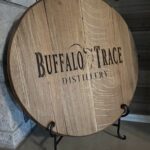 Barrel Head BT - Buffalo Trace Engraved Decor Sign