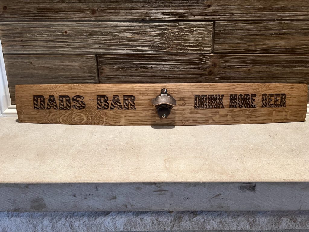 Dads Bar Drink More Beer Sign